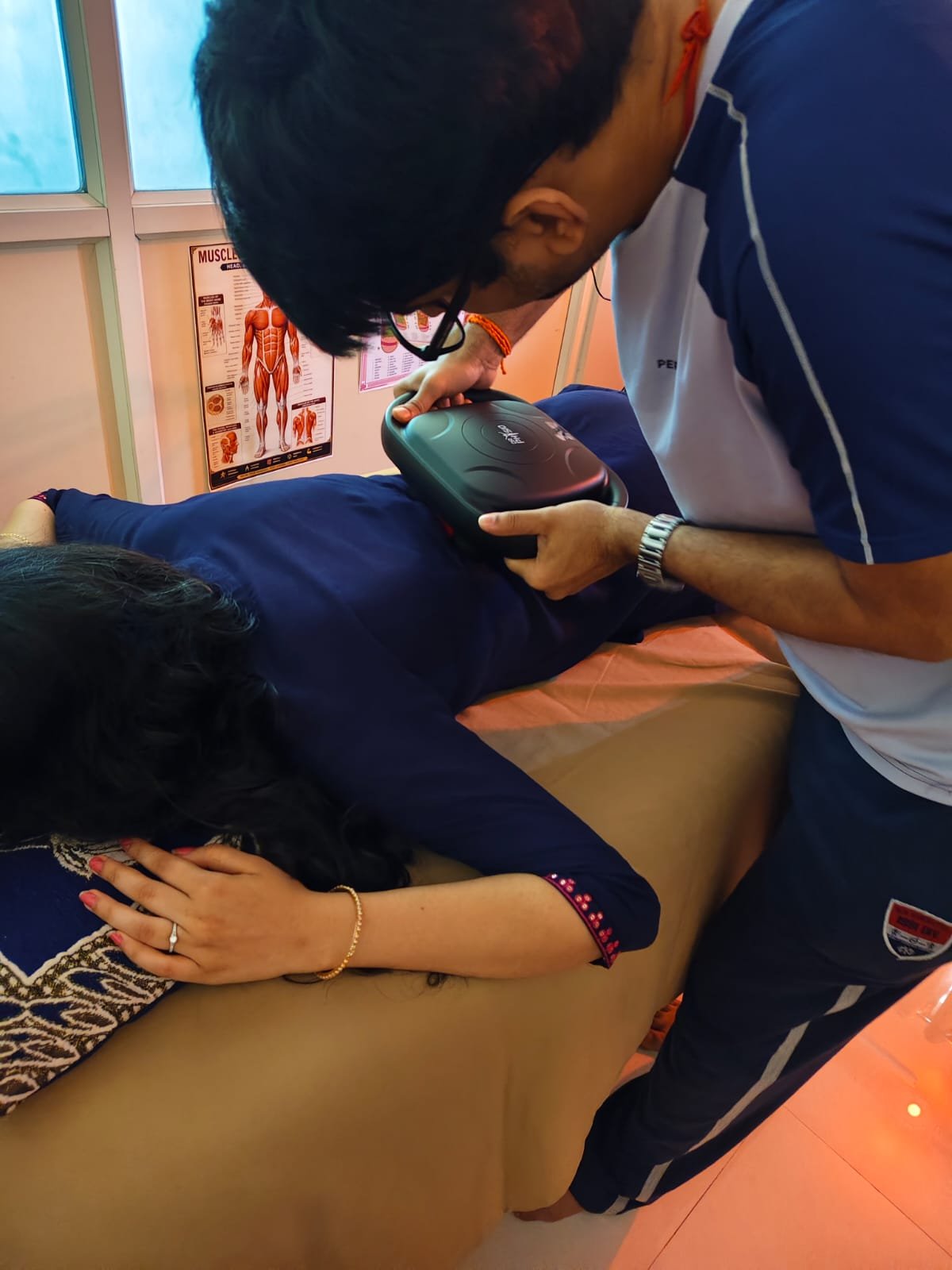 Chromo and heat therapy bed set up at Sukhamaya Wellness